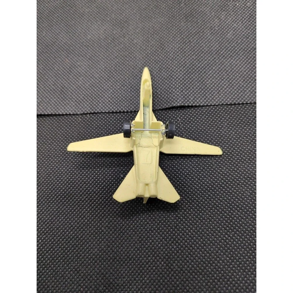 Yellow And Olive Diecast Military Fighter Plane 3